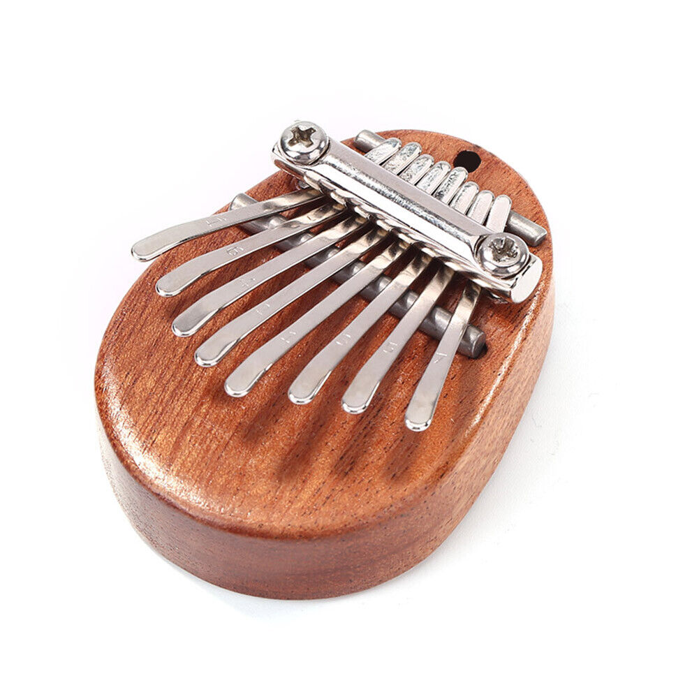 Percussion Musical Instrument Mahogany Wood Thumb Piano Mini 8 Keys Kalimba