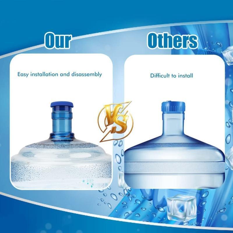 Anti Splash Water Jugs Silicone Cap No Spill Top Lid Cover Fits 55mm Bottles