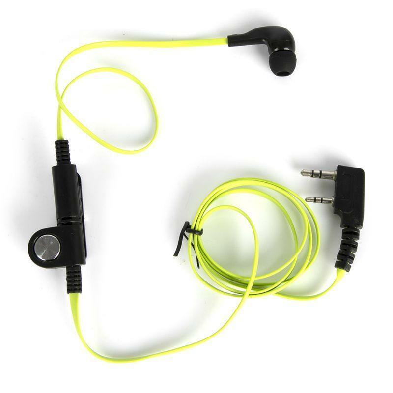 Green Fashion Noodle Style Earbud Headphone K plug for KENWOOD Baofeng BF888s UV