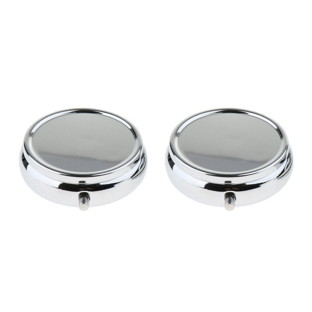 2   Pill Box Medicine Case Storage Container for Pocket 3 Slots