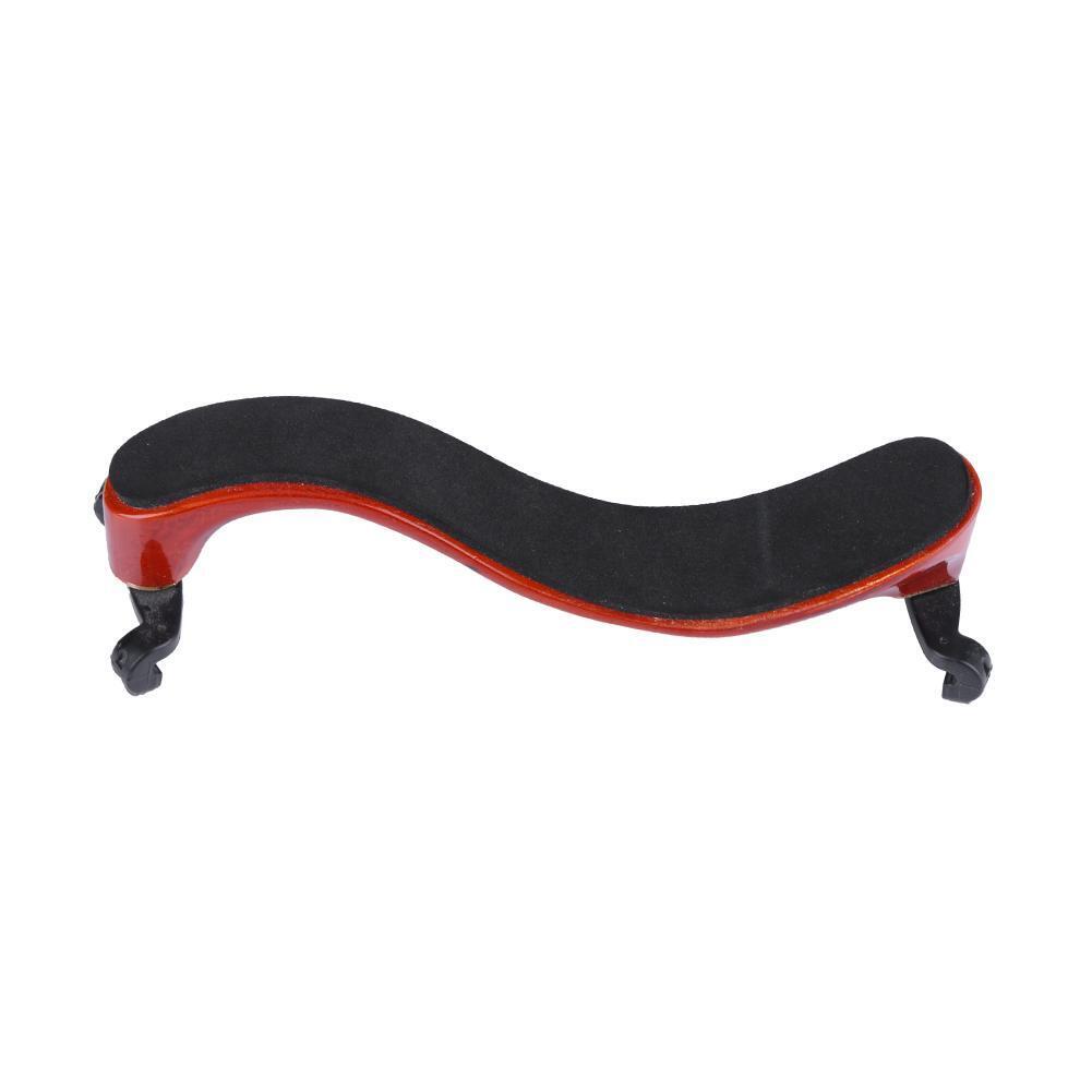 Adjustable Wood Rubber Violin Shoulder Rest Padded for 3/4 4/4 Size Violin