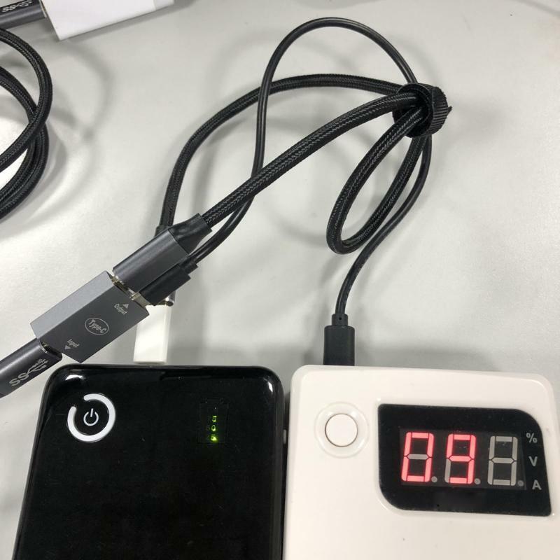 USB C Female to Dual Female Splitter Convter Adapter Type C Extension Connector