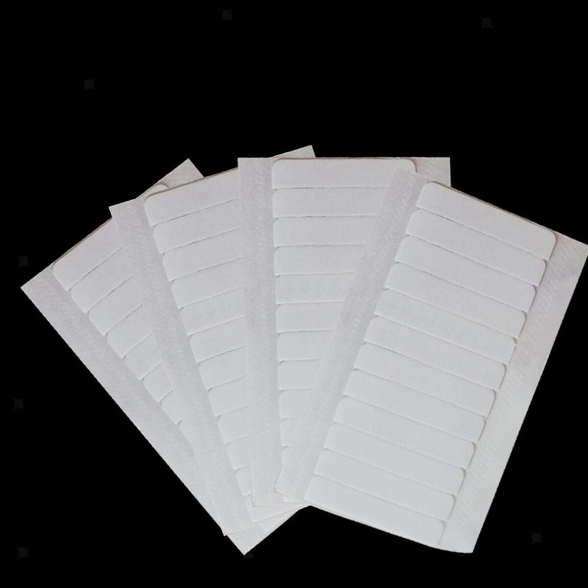 Bun extension Tape  Double Side  Tape Straight Strip 4 x 0.8 cm