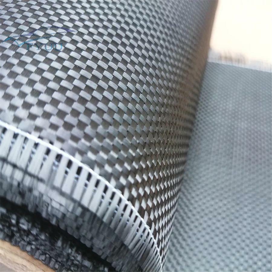 Real Carbon Fiber Cloth 3K 2X2 Twill Weave Honeycomb Hybrid Fabric 12'' x 60''
