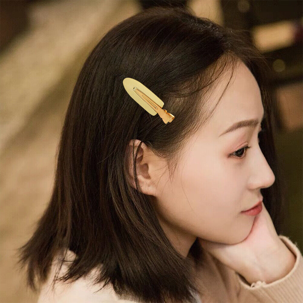 Durable Metal Material Leaf Shaped Seamless Hair Clips Fixed Bangs Tools