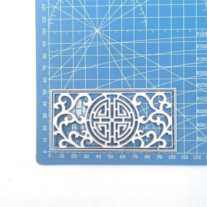 Delicate Hollow Lace Frame Cutting Die Border Embossing Script Dies Stencils