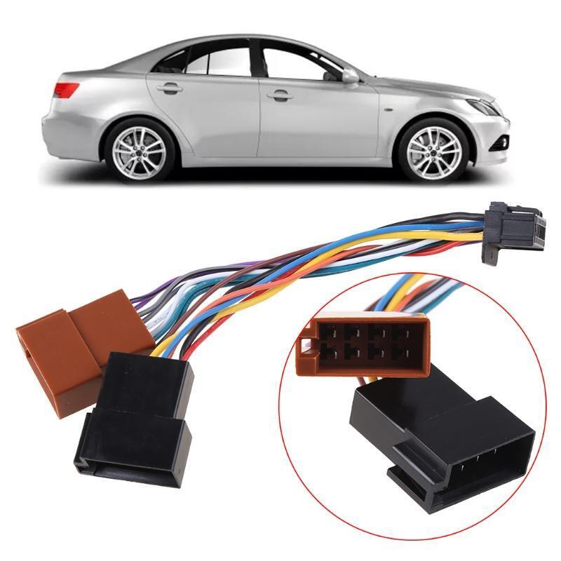16Pin Audio Car Stereo Wiring Harness Plastic ISO Adapter Fit for Most Cars