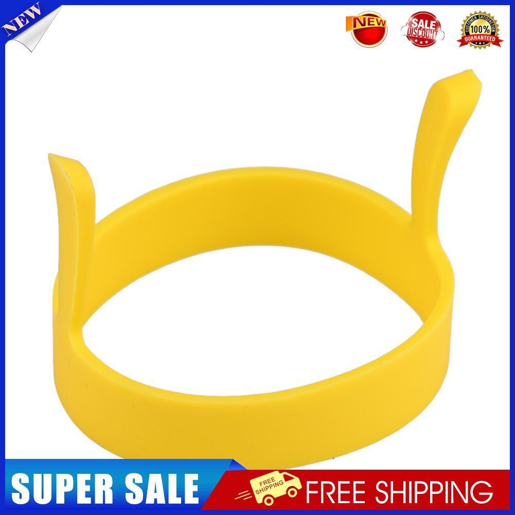 1pc Round Silicone Fried Egg Tool Pancake Mould Ring Poacher (Yellow)
