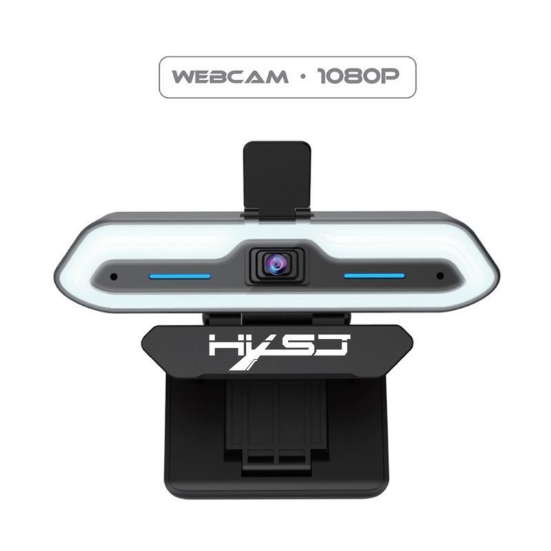1080P 60FPS Webcam with Light Web Camera Built-in 2Noise Reduction Microphones