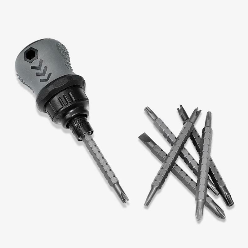 Magnetic Screwdriver Set Ratchet Screwdriver with Dual-Purpose Retractable Tool