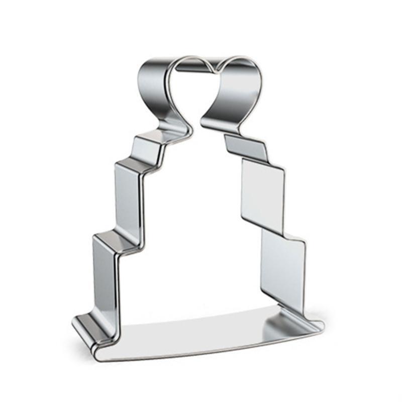 Food-Grade Stainless Steel Valentine's Day Theme Cookie Cutters Baking Utensils