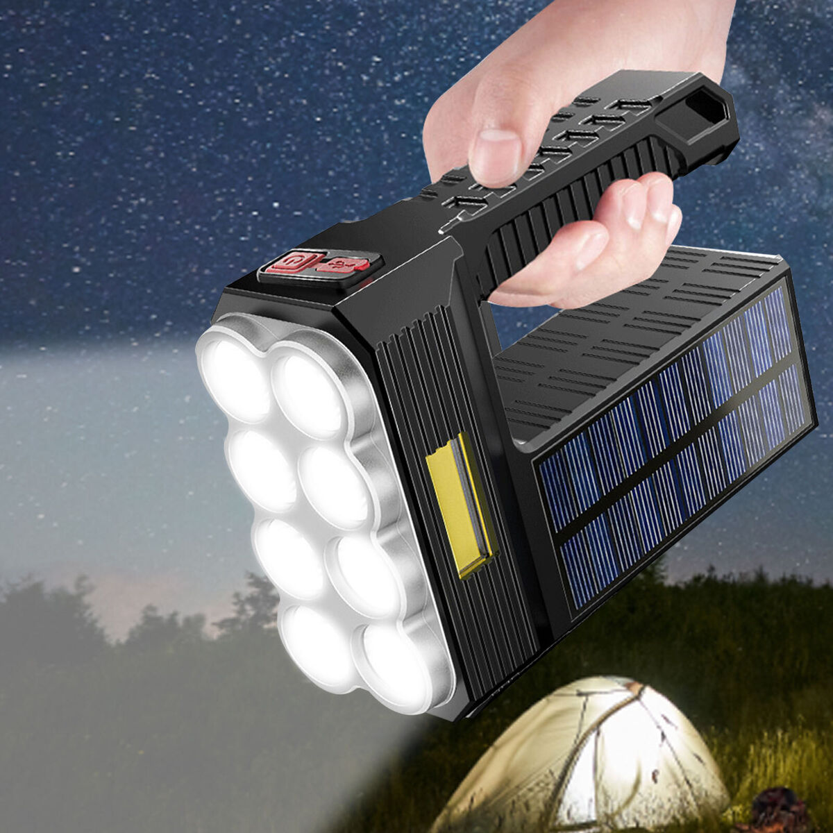 Rechargeable Light Solar & USB Charge Waterproof Mobile Lighting Products