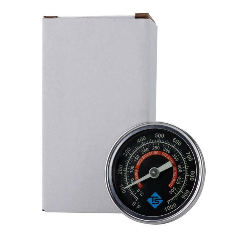 BBQ Smoker Grill Spit Pit Thermometer ?/? Roaster Temperature Gauge w Night Glow