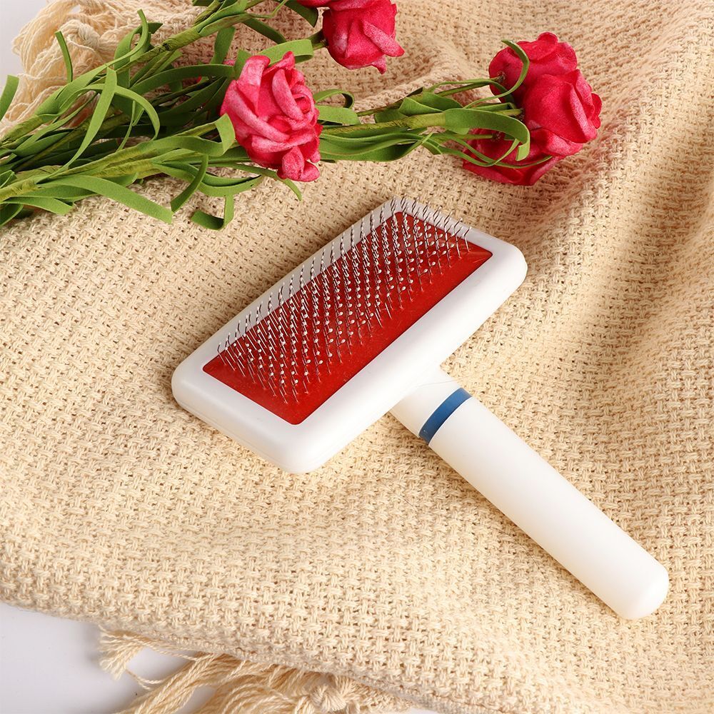 Plastic Fur Cleaner Pet Cleaning Comb Dog Massage Bath Brush Cat Hair Grooming