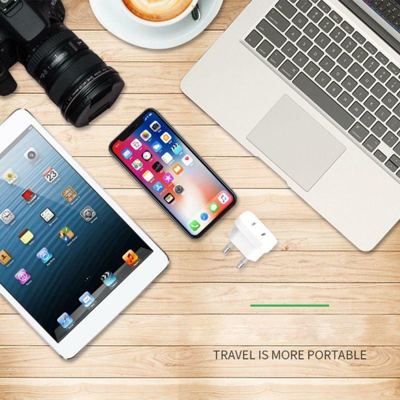 4MM US Jack to EU Plug Outlet Travel Charger Power Socket Adapter USA to Europe