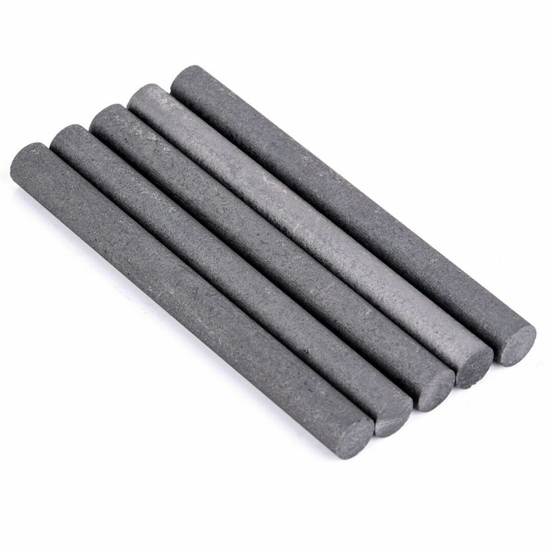 5Pc 10MM 99.99% Graphite Electrode Cylinder Rods Carbon Stirring Bar For Melting
