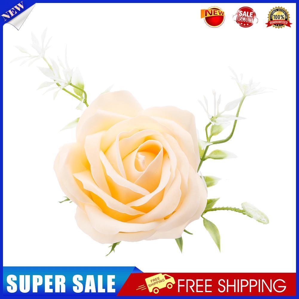 Preserved Single Rose Soap Flower Gift Box Valentines Day Gifts (Champagne)