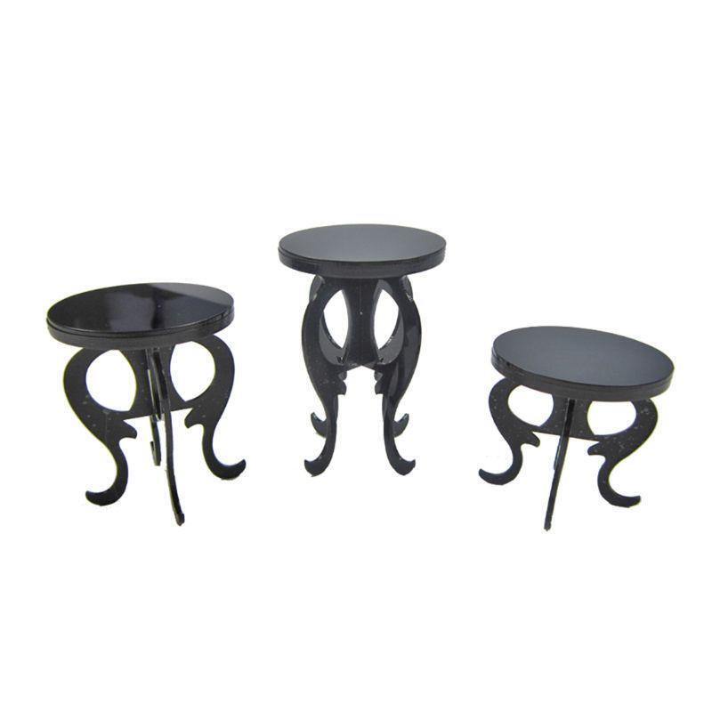 3 Pcs/set Acrylic Jewelry Display Stand Ring Earrings Ear Stud Bracelet Showing