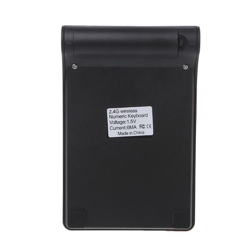Portable 2.4G Wireless Digital Keyboard USB Number Pad 18 Keys Numeric Keypad