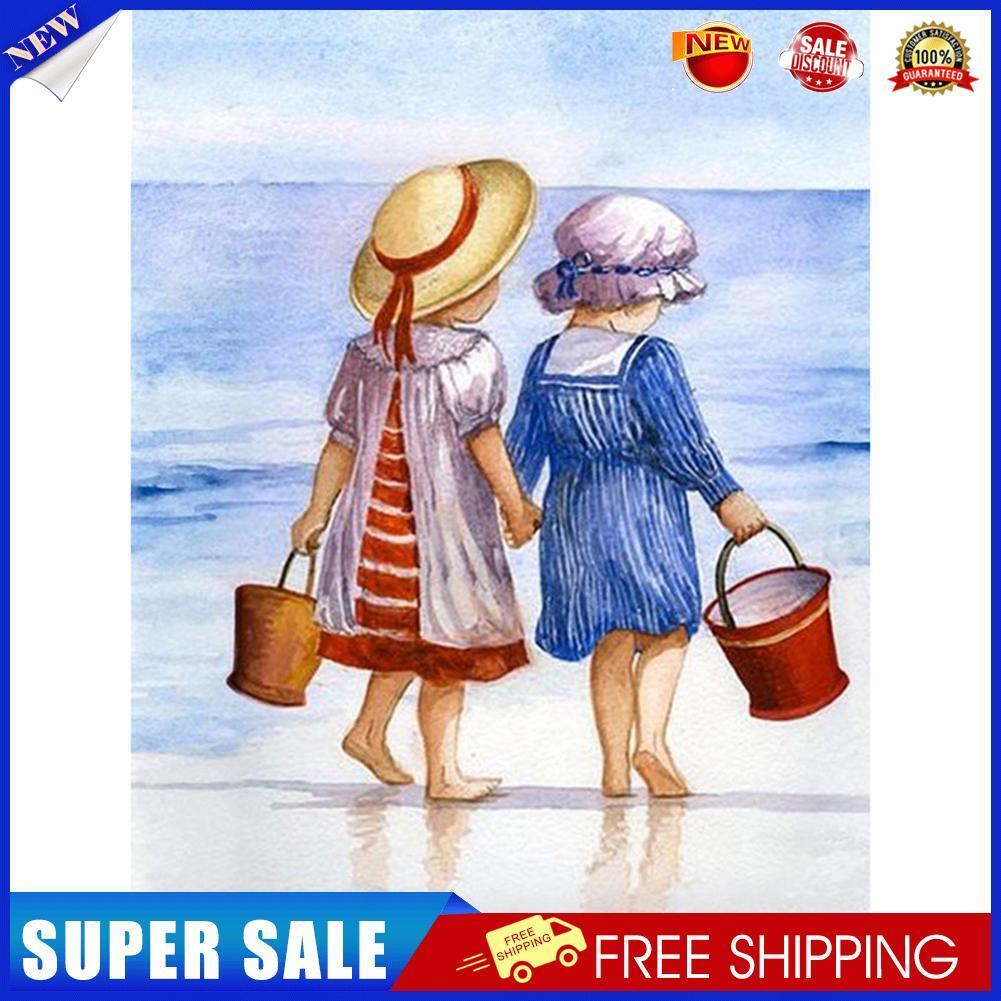 Little Girl 5D DIY Diamond Painting Full Round Drill Rhinestones Pictures
