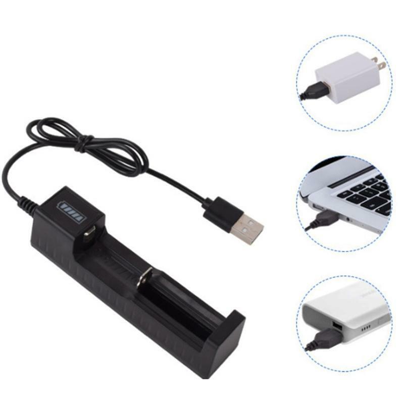 Battery Charger Dock Station Cradle 18650 14500 16340 USB Rechargeable Quick
