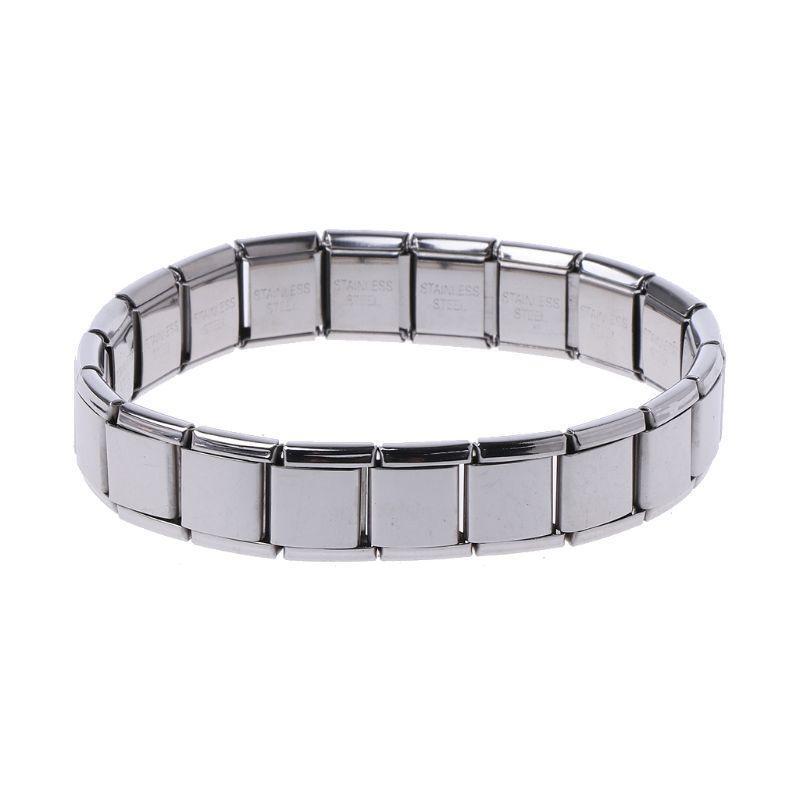 Stretch Chain Link Wristbands Bracelets Stainless Steel Elastic Bracelet Jewelry