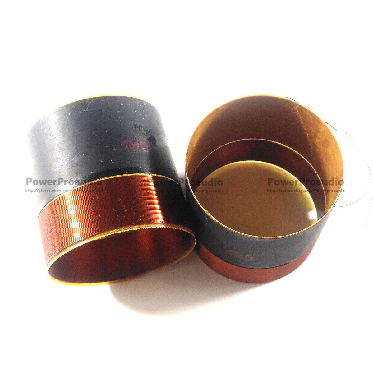 2 pcs Voice Coil 49.5mm Glass fiber woofer loudspeaker 8 Ohm In/Out 2Layers