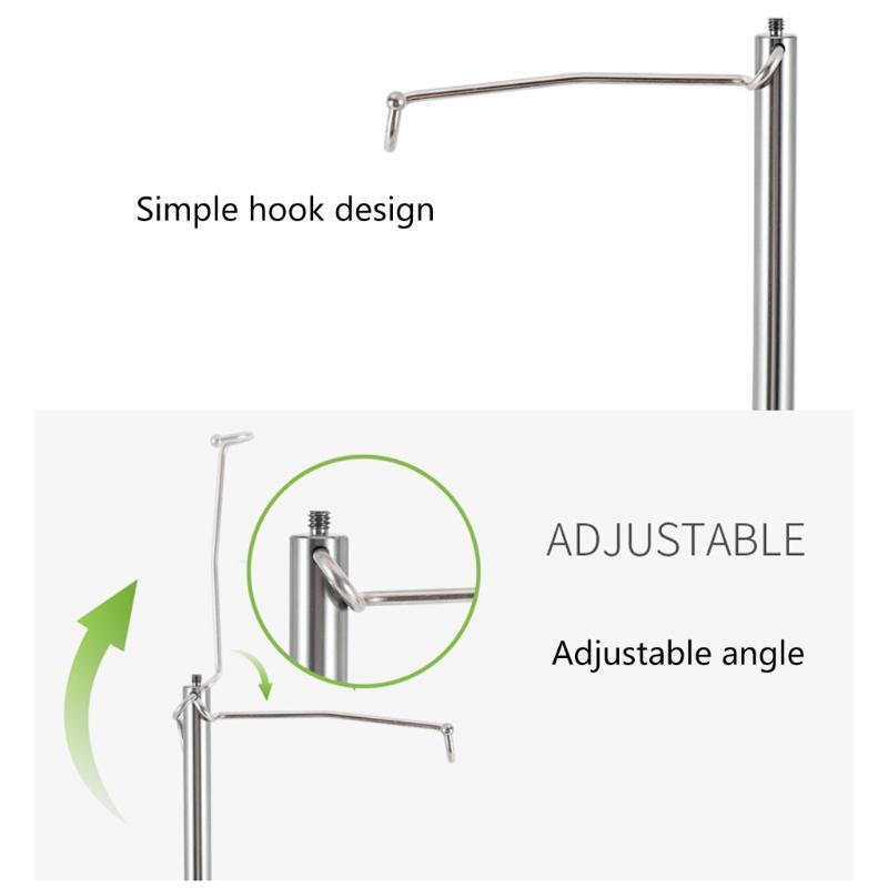 Aluminum Alloy Light Stand Folding Lamp Hanging Rack Camera Selfie Stick Bracket