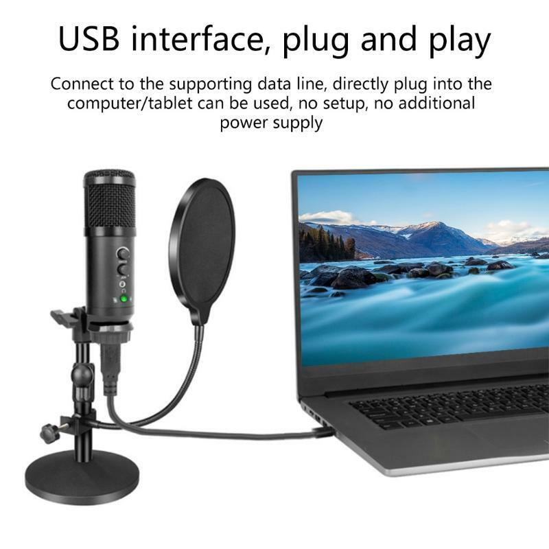 USB Computer Microphone for Podcast Gaming Streaming Recording 5 Pieces Pack