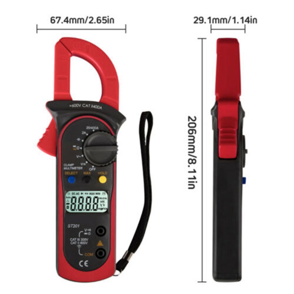 Voltmeter Auto Range Clamp Meter Digital Multimeter Tester Resistance Tester