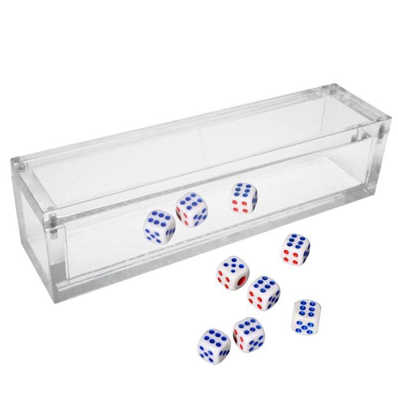 Display Box Desktop Storage Acrylic Dice Box Transparent Small Dice Container