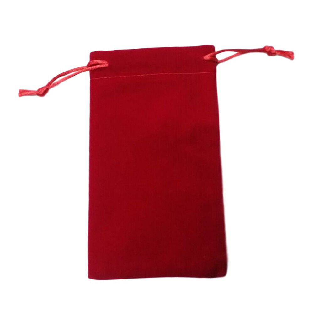 2pcs Vevet Altar Tarots Tablecloth with Bags Board Game Supplies (Red)
