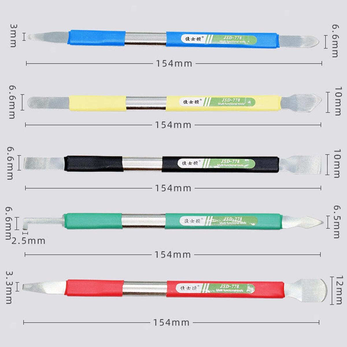 Prying Opening Repair Tool Kit Professional Metal Spudger Sets for Watch