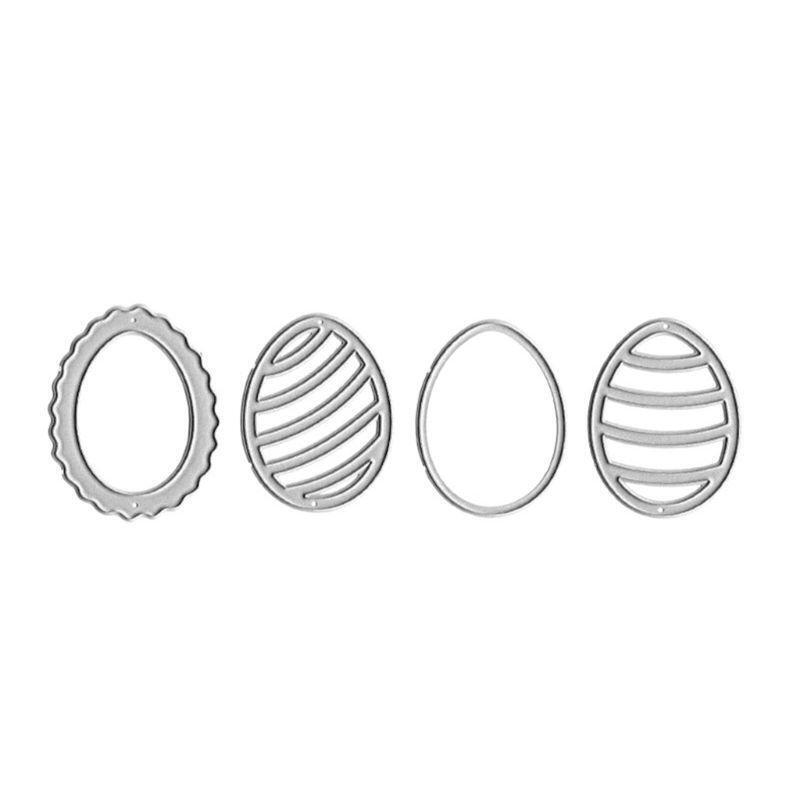 Hollow Easter Egg Metal Cutting Dies Stencil Scrapbooking DIY Album Stamp Paper