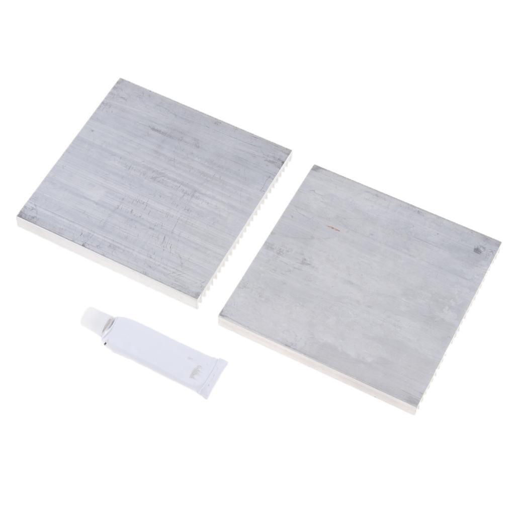 Prettyia     2Pcs     Aluminium     Heatsink     Cooling           80  *  7  *