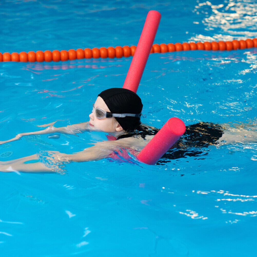 Swimming Pool Noodle Foam Hollow Water Float Aids Woggle Noodles (Red)