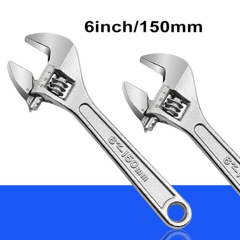 Adjustable Spanner Multifunctional Pipe Wrench Wide Opening Jaw Deformed Steel