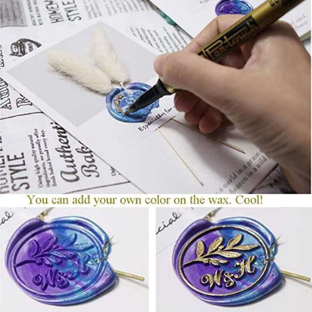 Octagonal Sealing Wax Beads Ancient Wax Seal Stamp Tablet Pill 100pcs (F)