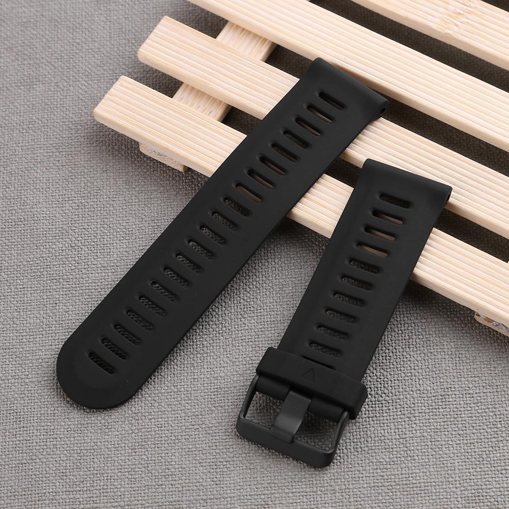 Silicone Wrist Strap Watch Band for Garmin Fenix3 Fenix3HR Fenix5X (Black)
