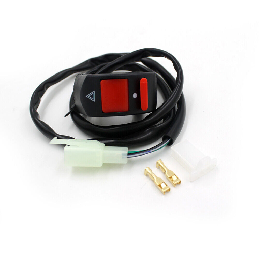 Universal Handlebar Motorcycle Accident Hazard Light Switch On/Off