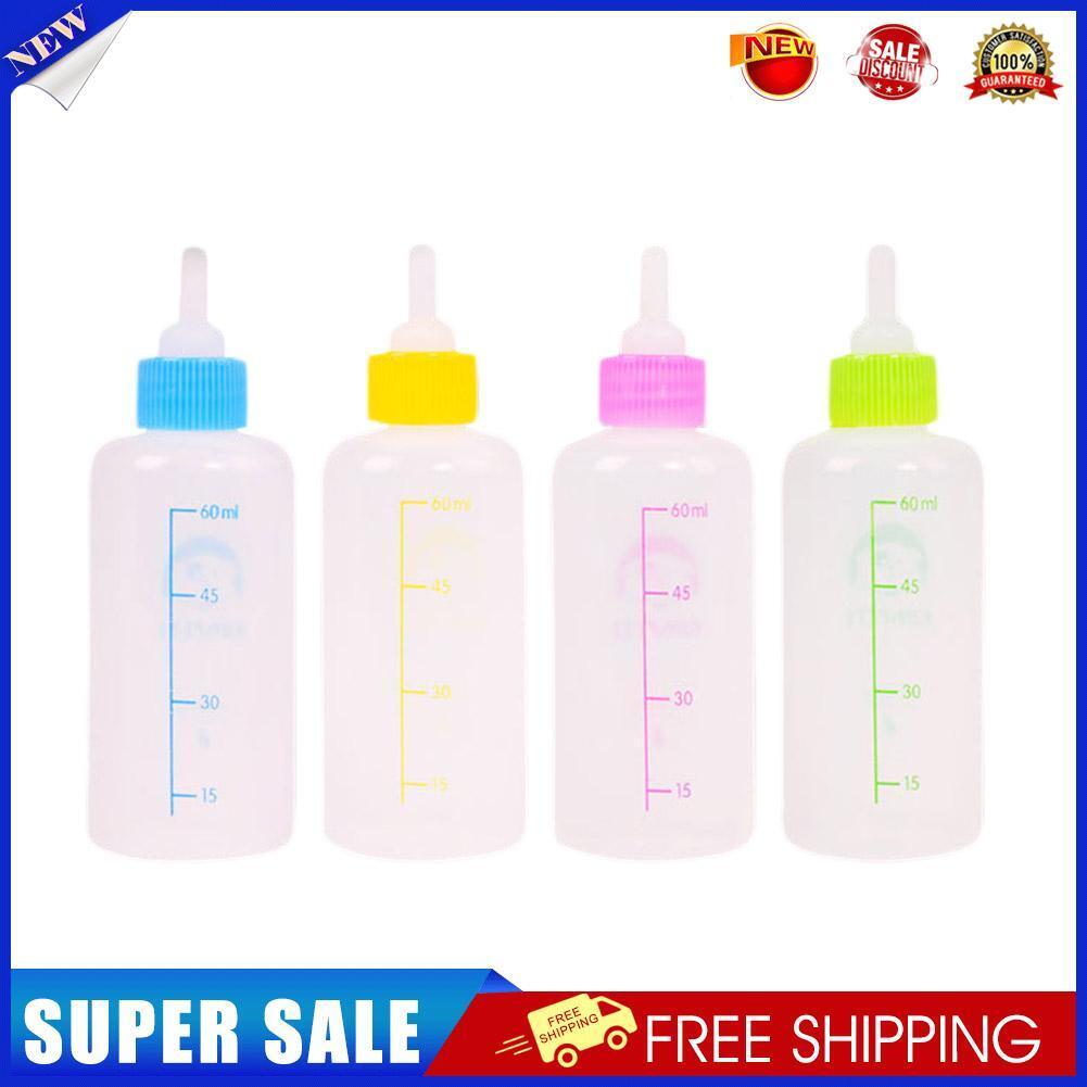 60mL Pet Milk Bottle Nipple Pacifier Dog Puppy Cat Drinking Water Feeder