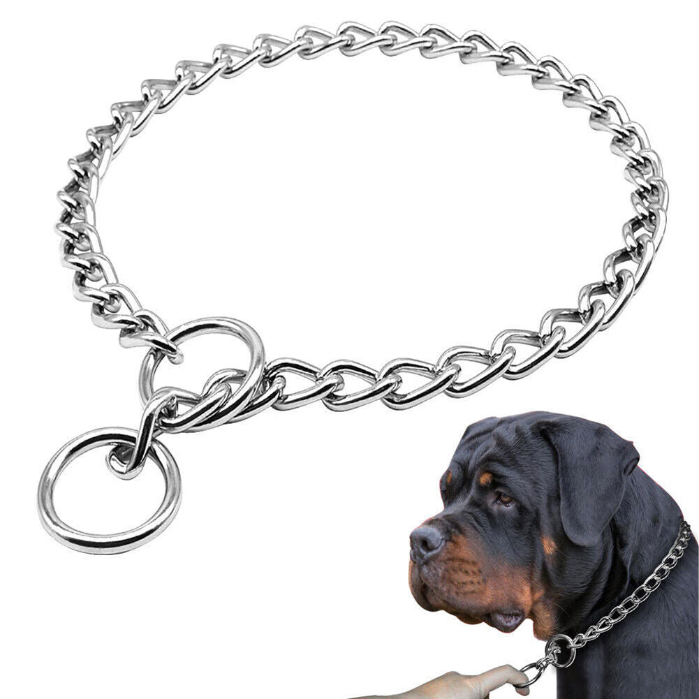 Dog Training Choker Chain Small Medium Large Dog Stainless Collar (28 inch)
