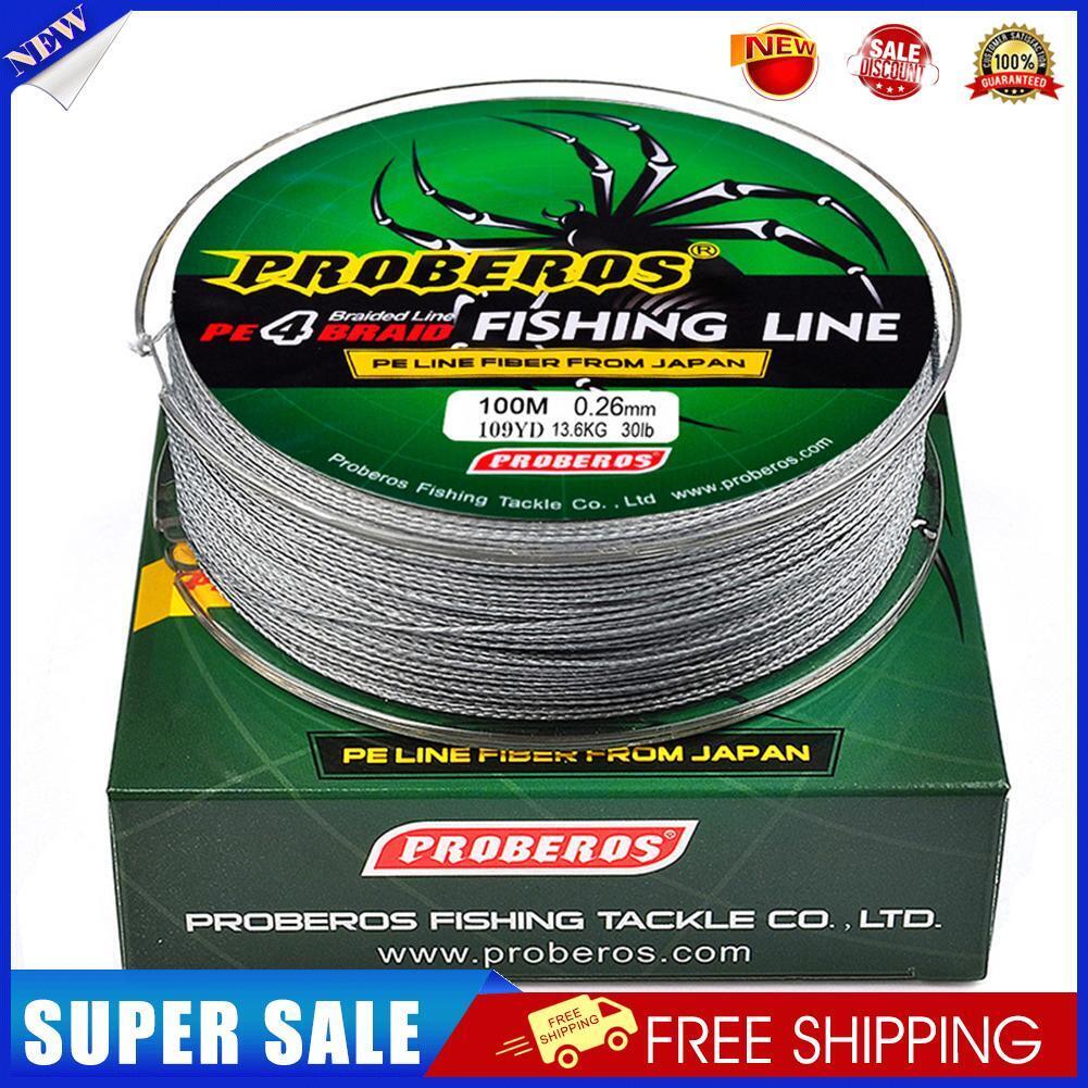 4 Strands PE Braided Line 100m Multifilament Lure Fishing Lines (0.8/10LB)