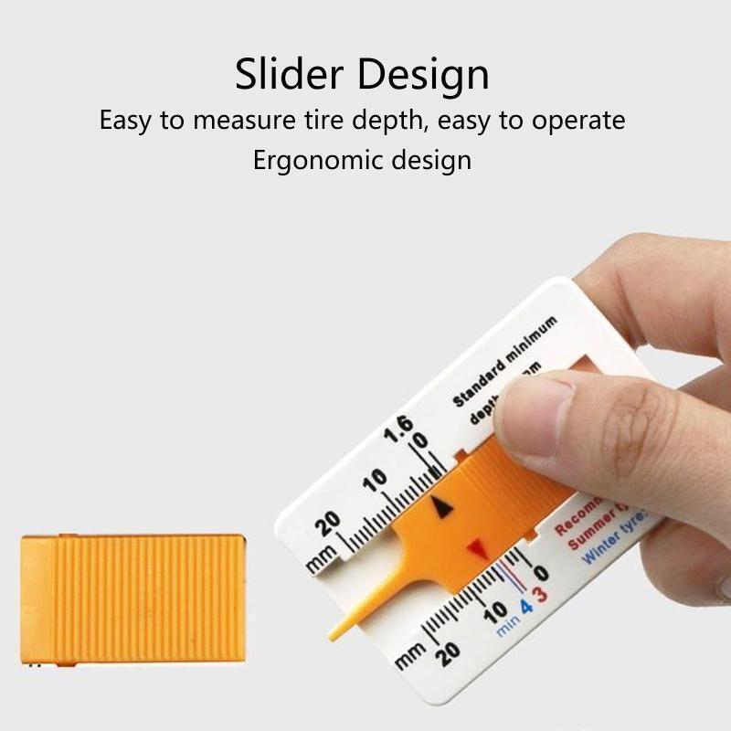 Portable  Tyre Tread Depth Gauge 0-20mm Depth Meter Vernier Depth Caliper Meter