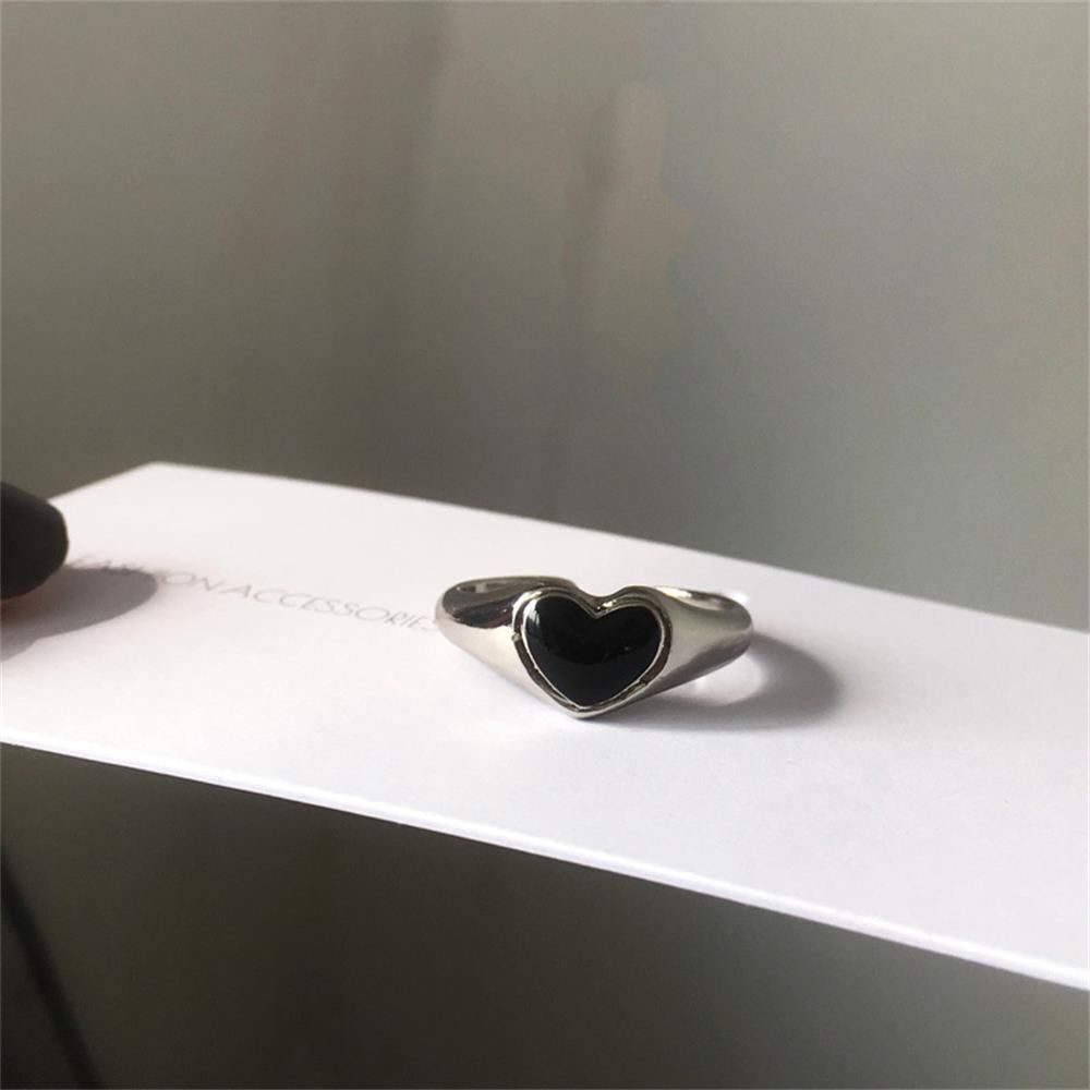 Jewelry Gift Heart Ring Love Ring Opening Design Ring Index Finger Rings