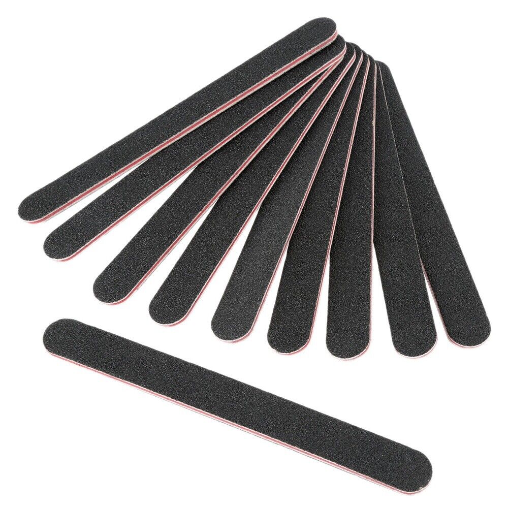 10Pcs 7.01*0.75" Black Leather Polishing Strips Edge Grinding Bar Craft DIY Tool
