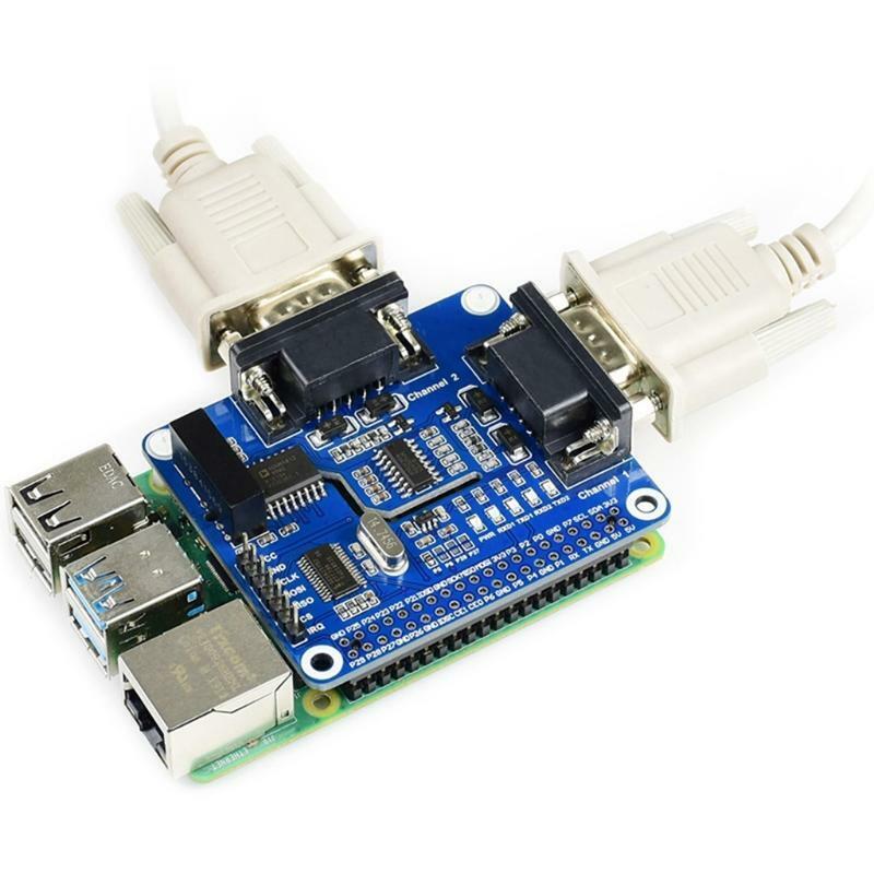 2-channel Isolated RS232 Expansion HAT with Multi Onboard Protection Circuits
