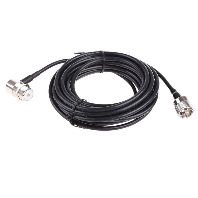PL-259 Male to SO-239 Female Connectors with RG58 Coax Cable for Mobile Radio