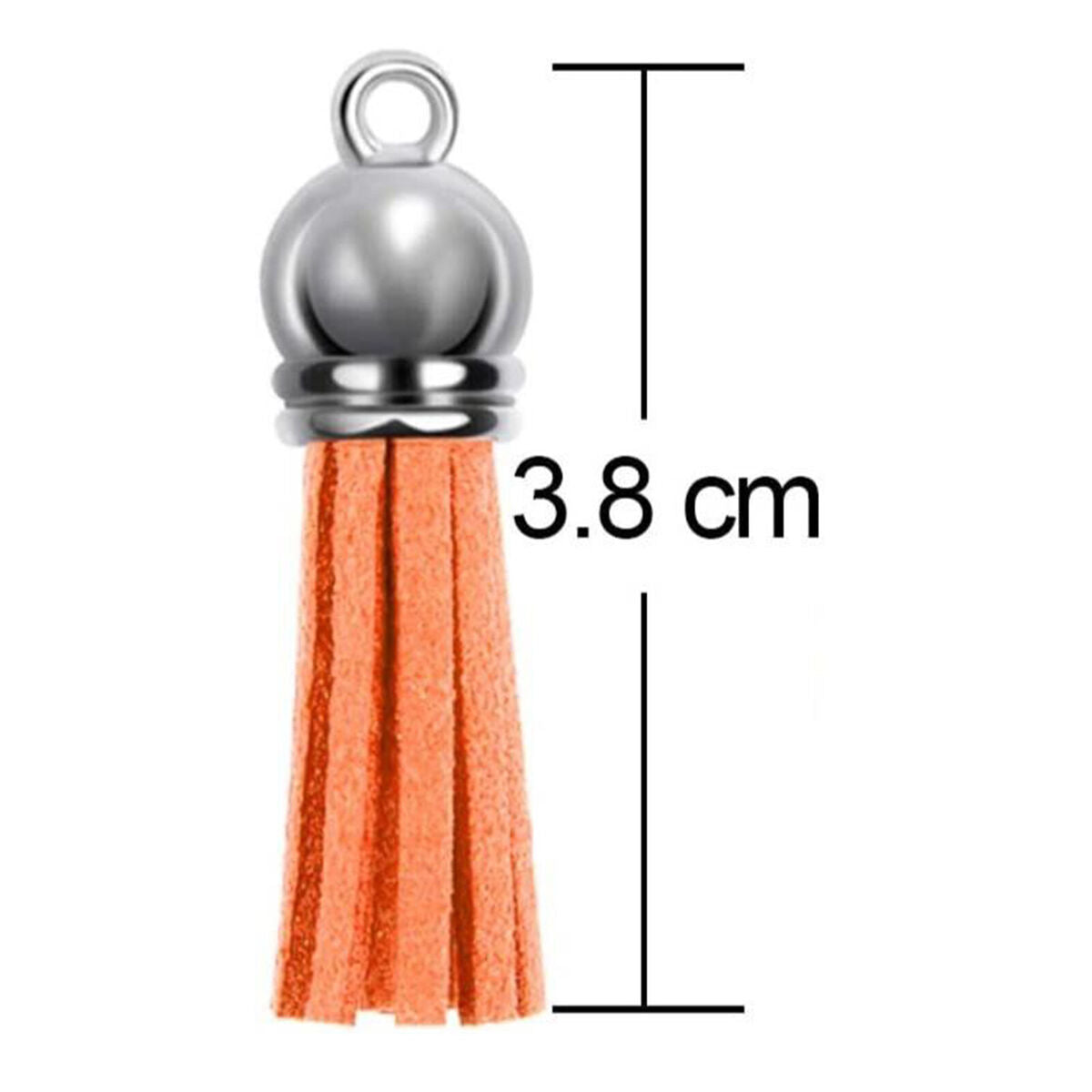 200Pcs Key Chain Ring Tassel Pendants Bulk for  Jewelry Making Decor