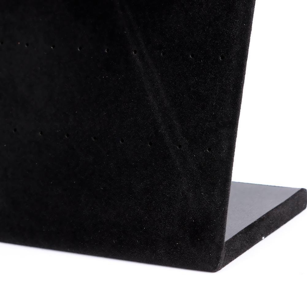 Necklace Display Board Jewelry Earrings Stand Bracelet Showcase (Black)
